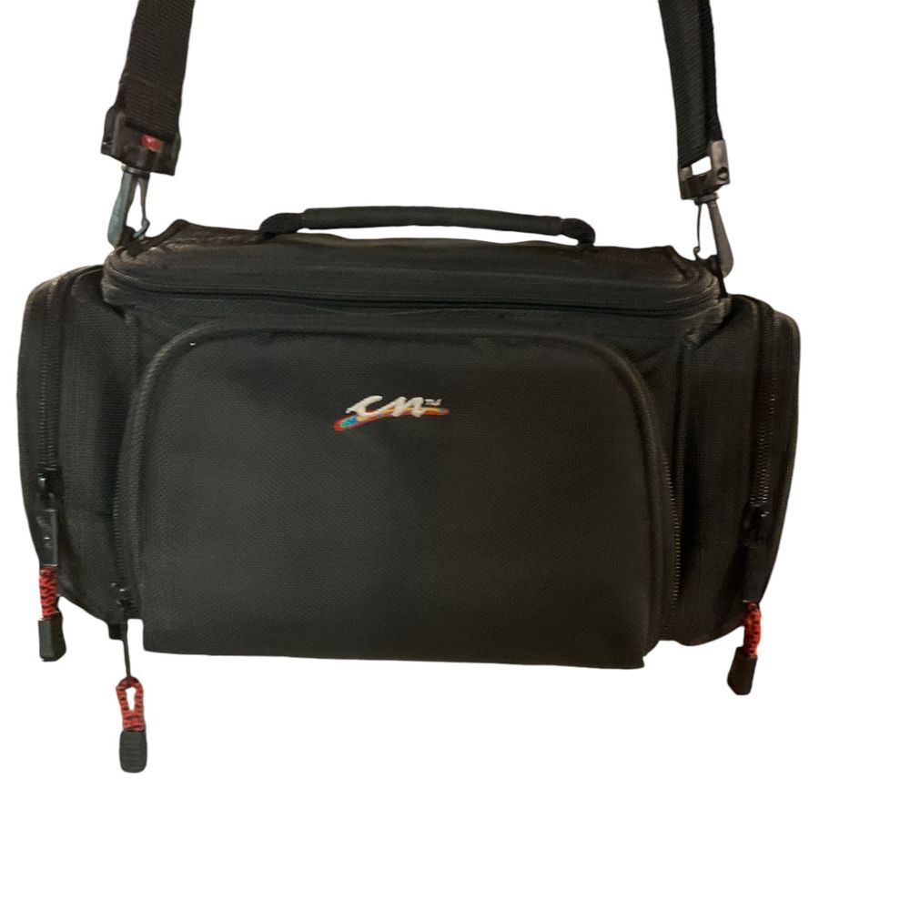 CM2 Professional Camera Bag with Multiple Compartments Shoulder Strap Black